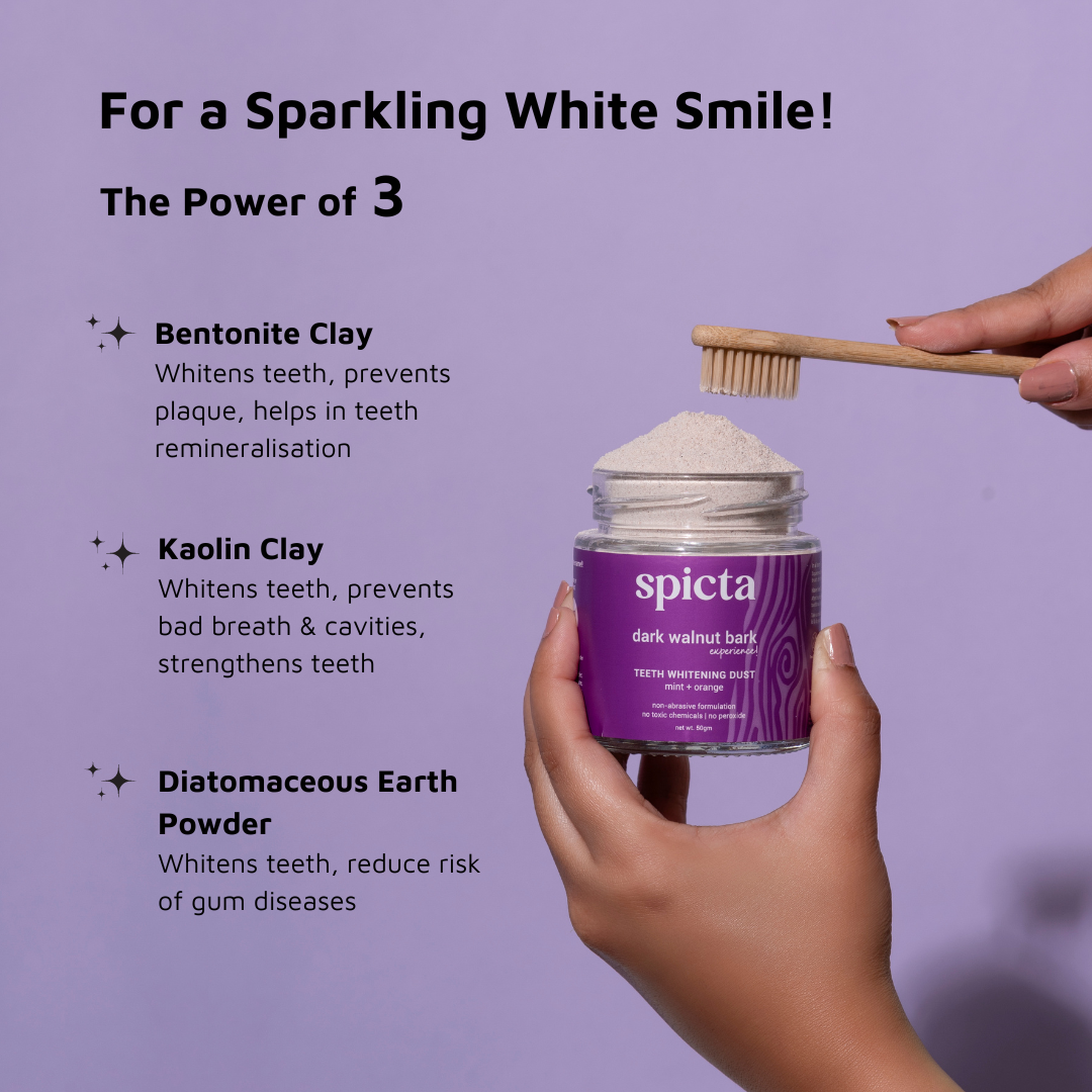 Walnut Bark Teeth Whitening Dust